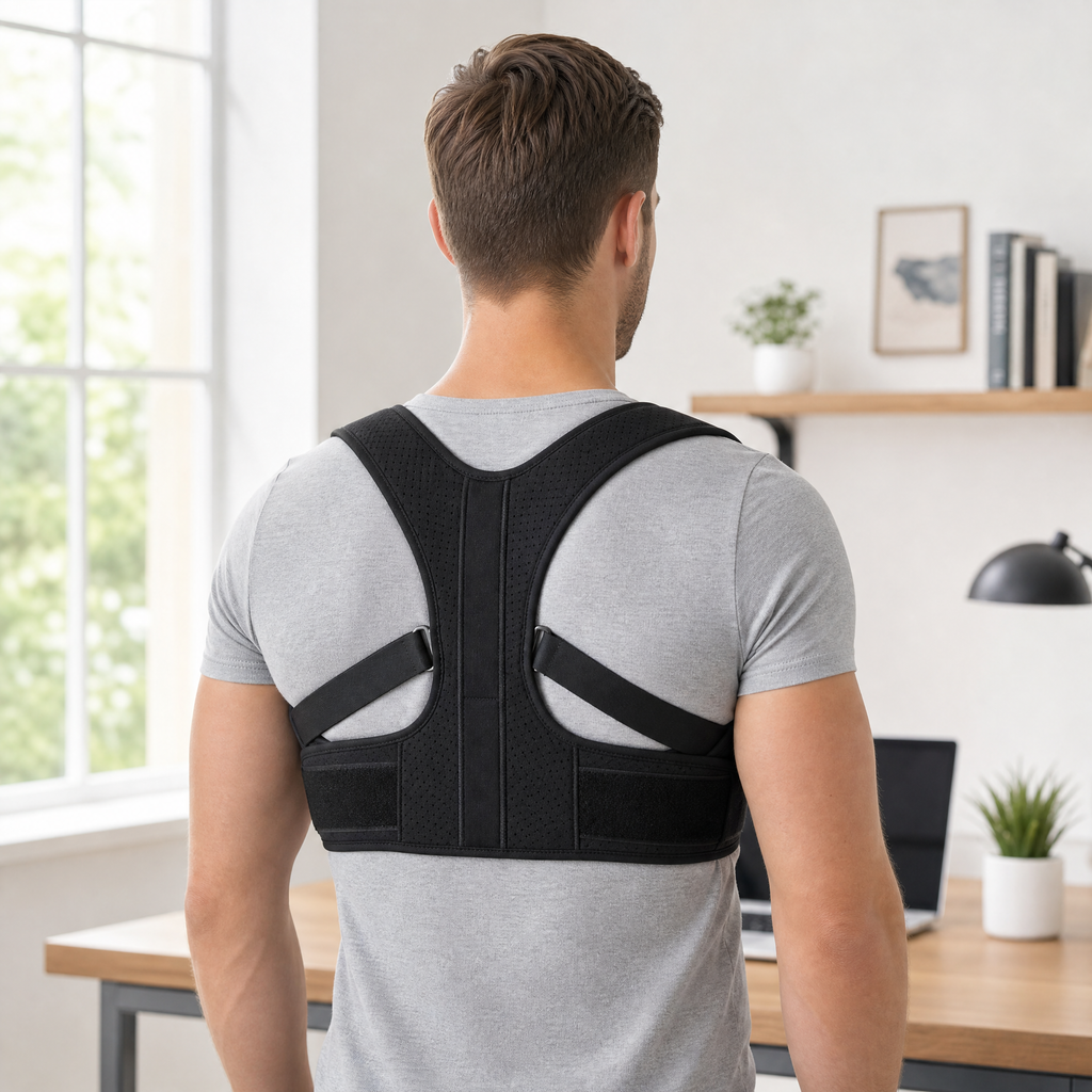 PostureFlex Adjustable Posture Corrector & Lumbar Back Support Brace
